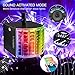 DJ Disco Lights,Ezire LED Party Lights DMX512 Sound Activated Strobe Light Stage Lights with Remote Control for Dance Parties Bar Karaoke Xmas Wedding Show Club