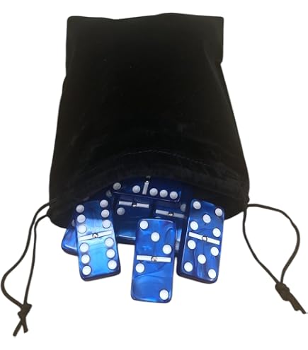 Amazon.com: OMURA Games | Acrylic Double 6 Jumbo Dominoes Set