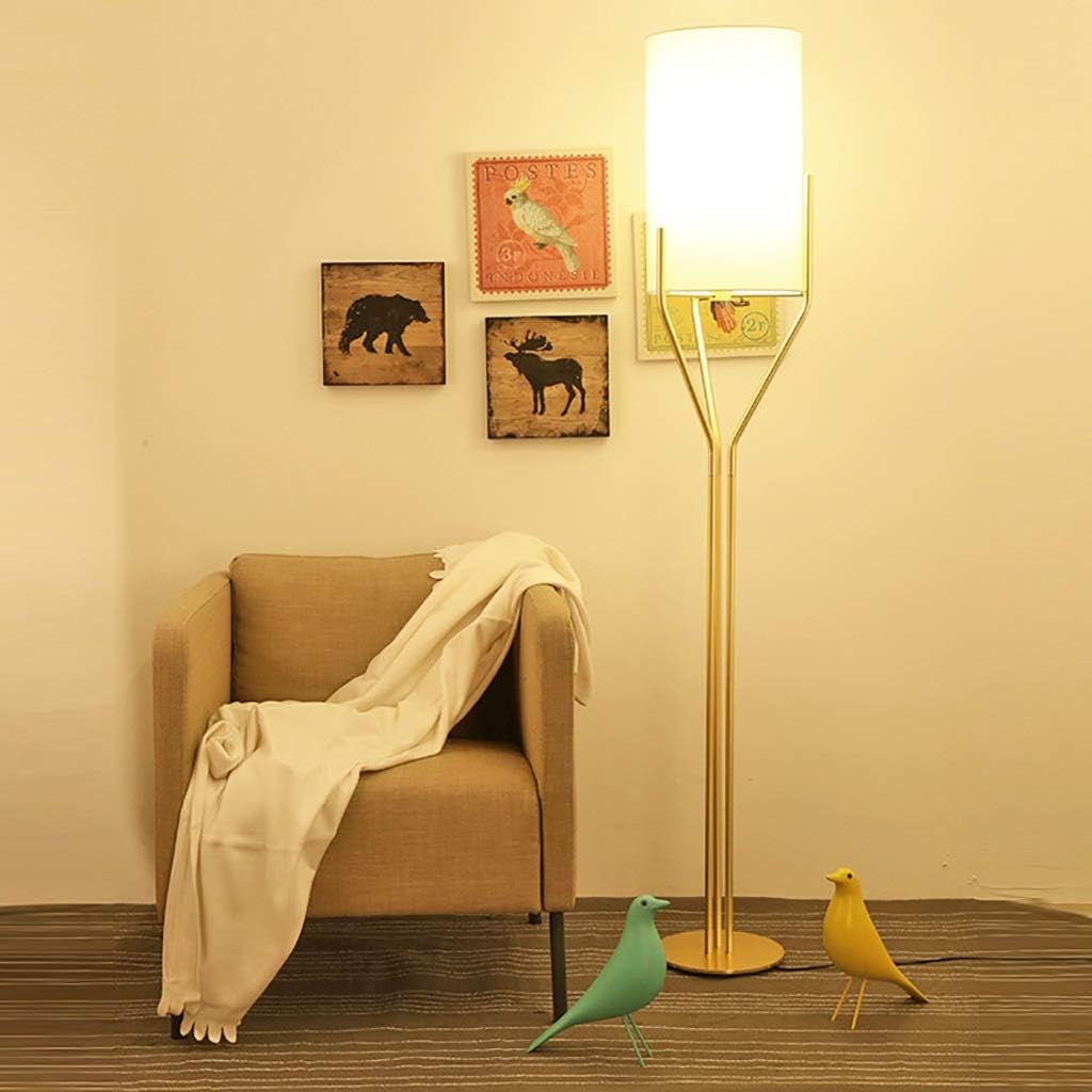 Tall Golden Mainstay Floor Lamp Creative Style Living Room