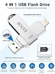 EATOP USB3.0 Flash Drive 32GB Phone Memory Stick
