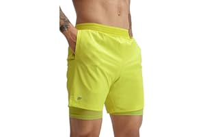 Fabletics Men's The Fundamental Short (Lined), Workout, Running, Training, Gym, Yoga, Ultra Lightweight, Athletic