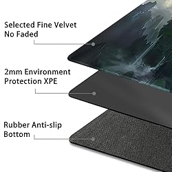 Durable MTG Playmat TCG Playmat with Zone and
