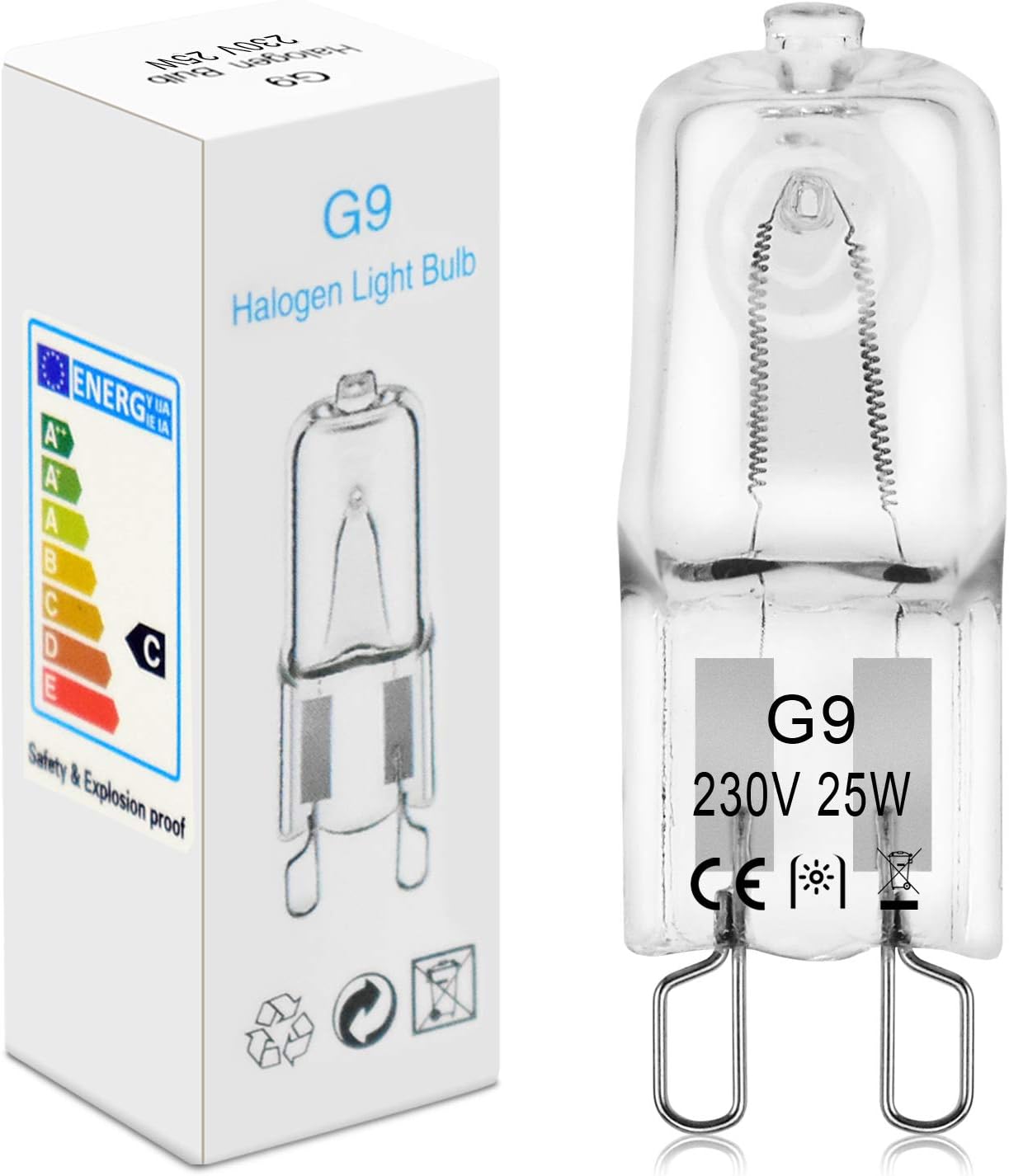 BROTOU G9 25W Halogen Bulbs, 230V 500LM 2800K Warm White Capsule Bulbs, Dimmable (12 Pack, 25, Watts), 12 Count (Pack of 1) - Image 3