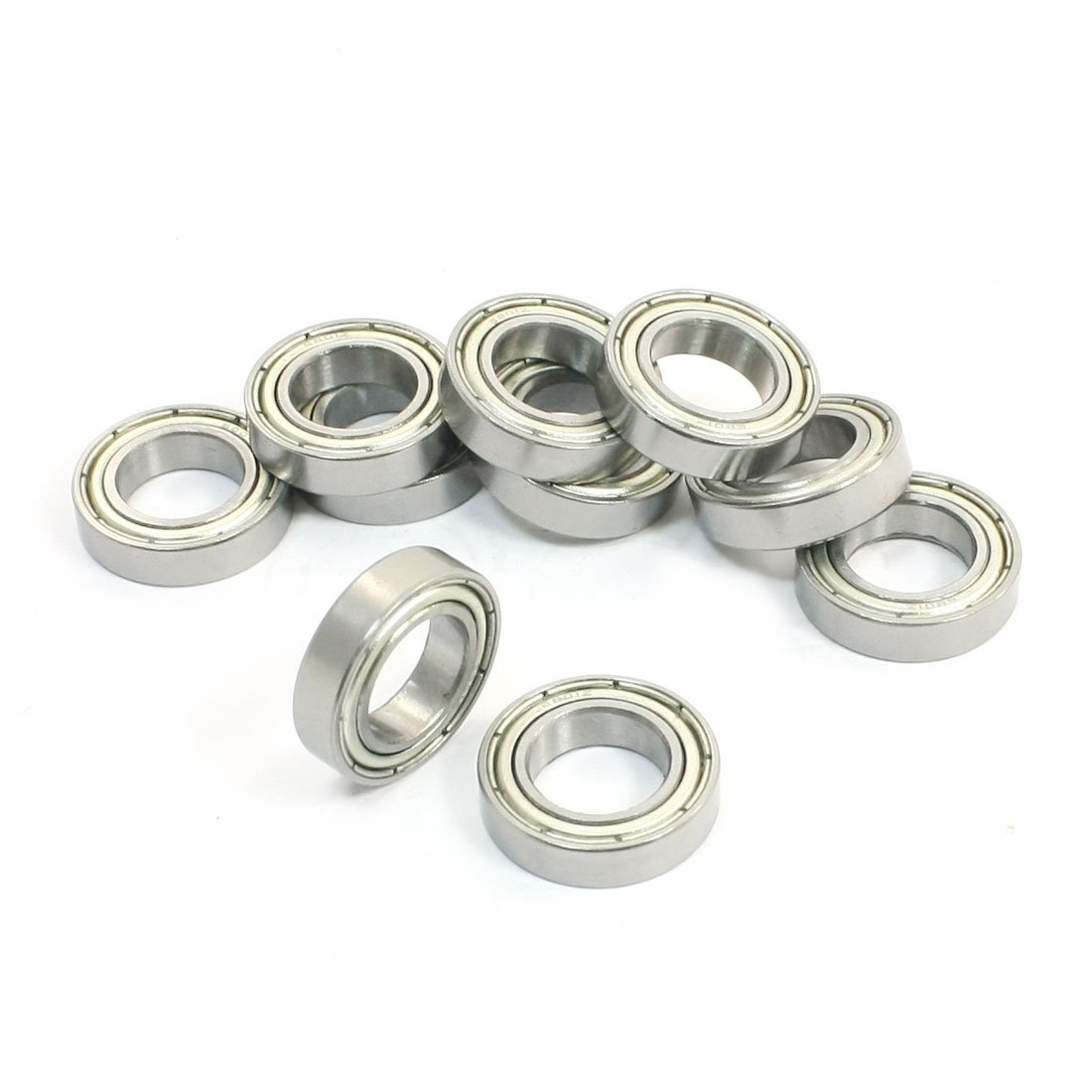 uxcell 6801Z 12x21x5mm Single Row Shielded Deep Groove Ball Bearings 10