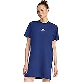 adidas Womens Essentials 3-Stripes T-Shirt Dress