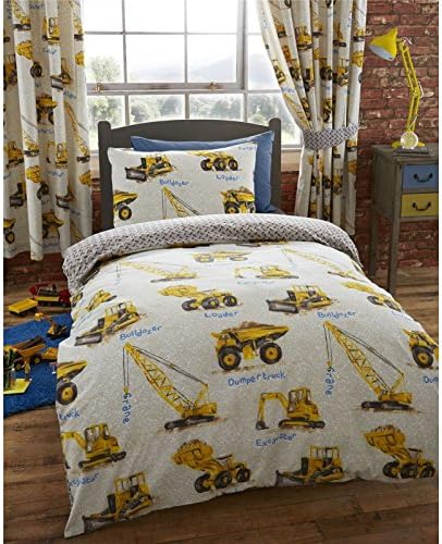 Dumper Trucks Single/US Twin Duvet Cover and Pillowcase Set