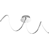 WOFI Deckenleuchte Modern In Chrom – 9 W LED, Dimmbar, Mit Verstellbaren Spots, 40,5 X 8,5 X 23,5 Cm