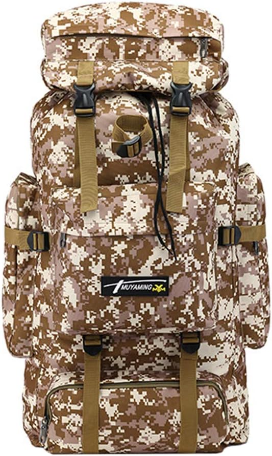 RYcoexs 70L Outdoor Camping Hiking Camouflage Backpack Mountaineering Travel Rucksack