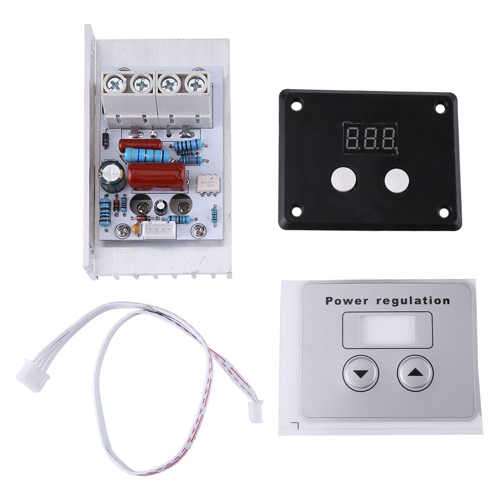 Voltage Regulator, 10000W SCR Digital Voltage Regulator Speed Controller for Electric Stoves, Water Heaters, Light Dimmers on Lamps