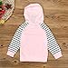 GBSELL 2pcs Newborn Infant Baby Boy Girls Clothes Lovely Hooded T-Shirt Tops + Pants Outfits Set (Pink, 18-24 Month)