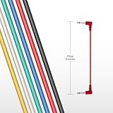 SONICAKE 8 Inch Guitar Patch Cables 6 Pack Right Angle 1/4 Inch TS Mono view 2