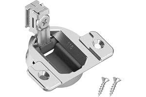 TOYVARNIX Replacement for Blum 110 Degrees Screw On Self Closing Compact 33 Hinge, Fit for Open Side Cabinet Hinges, Cabinet Door Hinges,Replacement for Original Blum Hinges 4Pack (mounting Plate not Included)