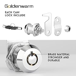goldenwarm 6 Pack Tubular Cam Locks RV Storage