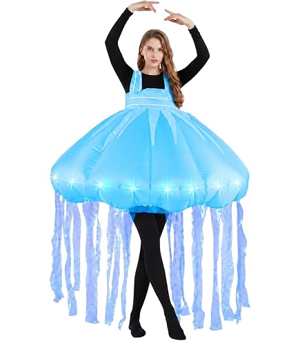 Bodysocks Blue Jellyfish Under the Sea Costume for Adults (One Size) : Clothing, Shoes & Jewelry