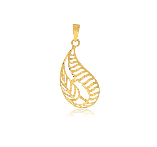 Buy Senco Gold & Diamonds Curve Drop Gold Pendant at Amazon.in