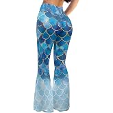 ELEDIZI High Waist Hip Lifting Bootcut Yoga Pants Tummy Control Bell Bottom Flared Yoga Leggings for Women Size XS-2XL