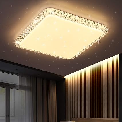 Amazon Led シーリングライト 星空効果 24w 調光調色タイプ 6 8畳 常夜灯 モード メモリ機能 照明器具 電球色 昼光色 ２年保証 Pse認証済 24w 調光調色 リモコン付き Zycylighting ホーム キッチン