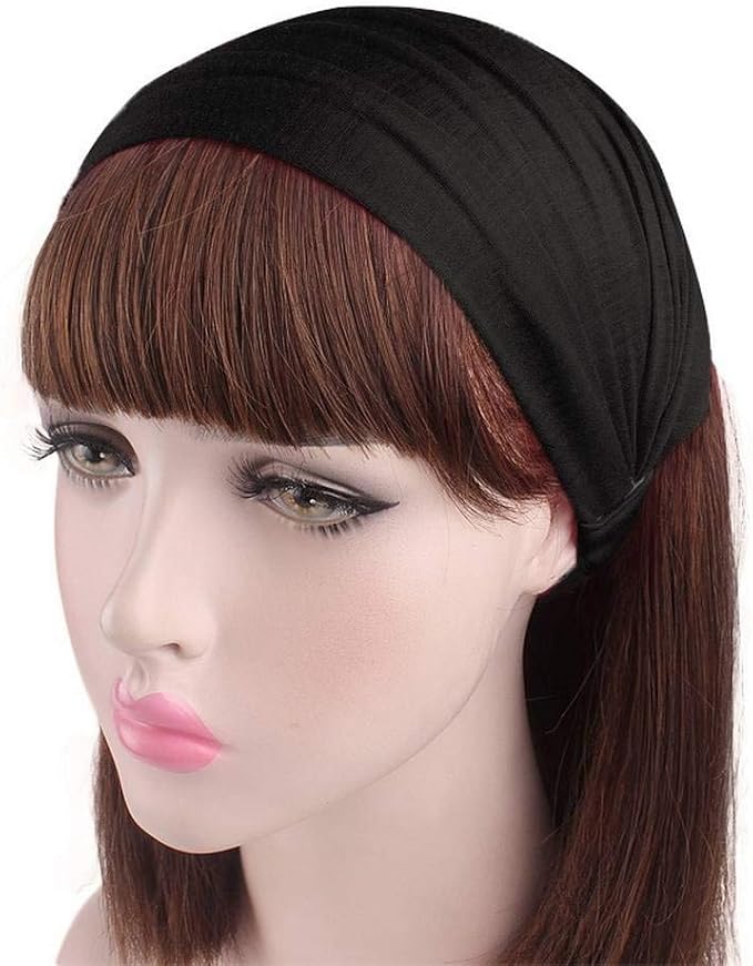 ビグッド Bigood シンプル ヘアバンド ヘッドバンド レディース ヘアアクセサリー 無地 ターバン カチューシャ 髪 り スポーツ 汗止め 洗顔 Bブラック ヘアバンド ターバン 通販 Amazon