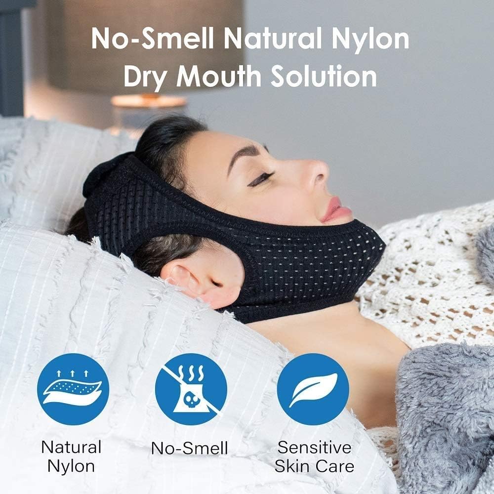Anti Snoring Chin Strap for Snoring Solution, Vosaro Newest Chin Strap for Men Women, Adjustable and Breathable Stop Snoring Device for Snorers of All Ages, Snoring Sleep Aid: Health & Personal Care