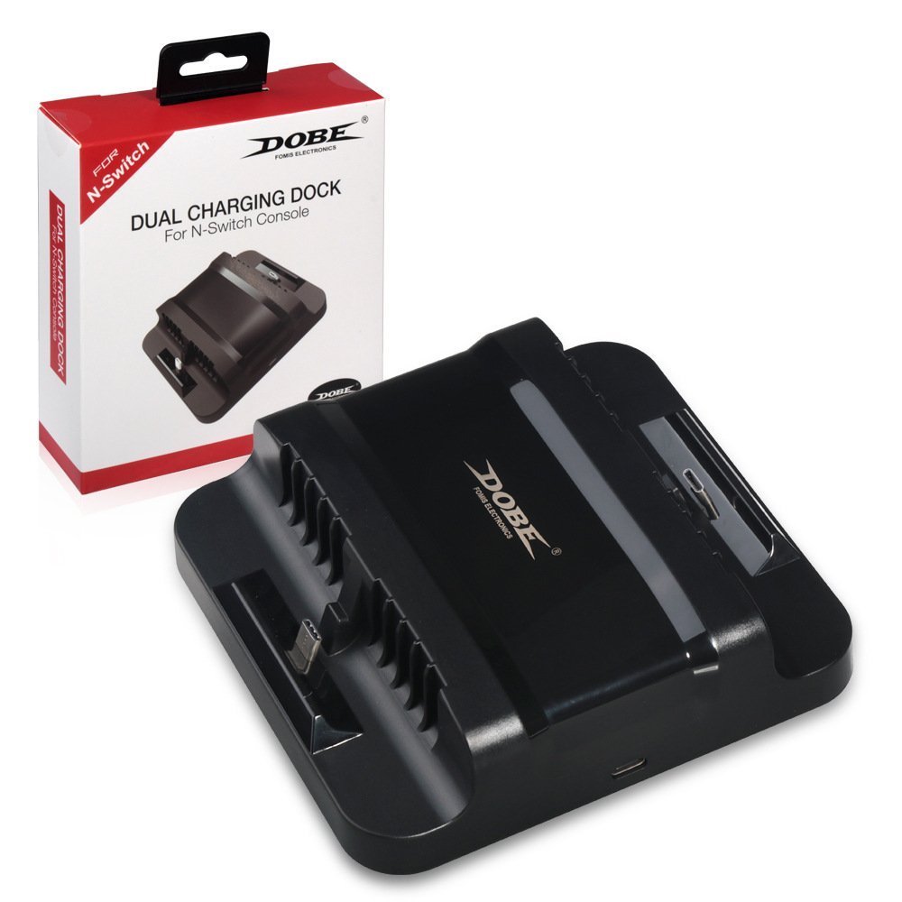 Likorlove Nintendo Switch Charger, Dual USB Type-C Charging Dock Station Cradle for Nintendo Switch Console