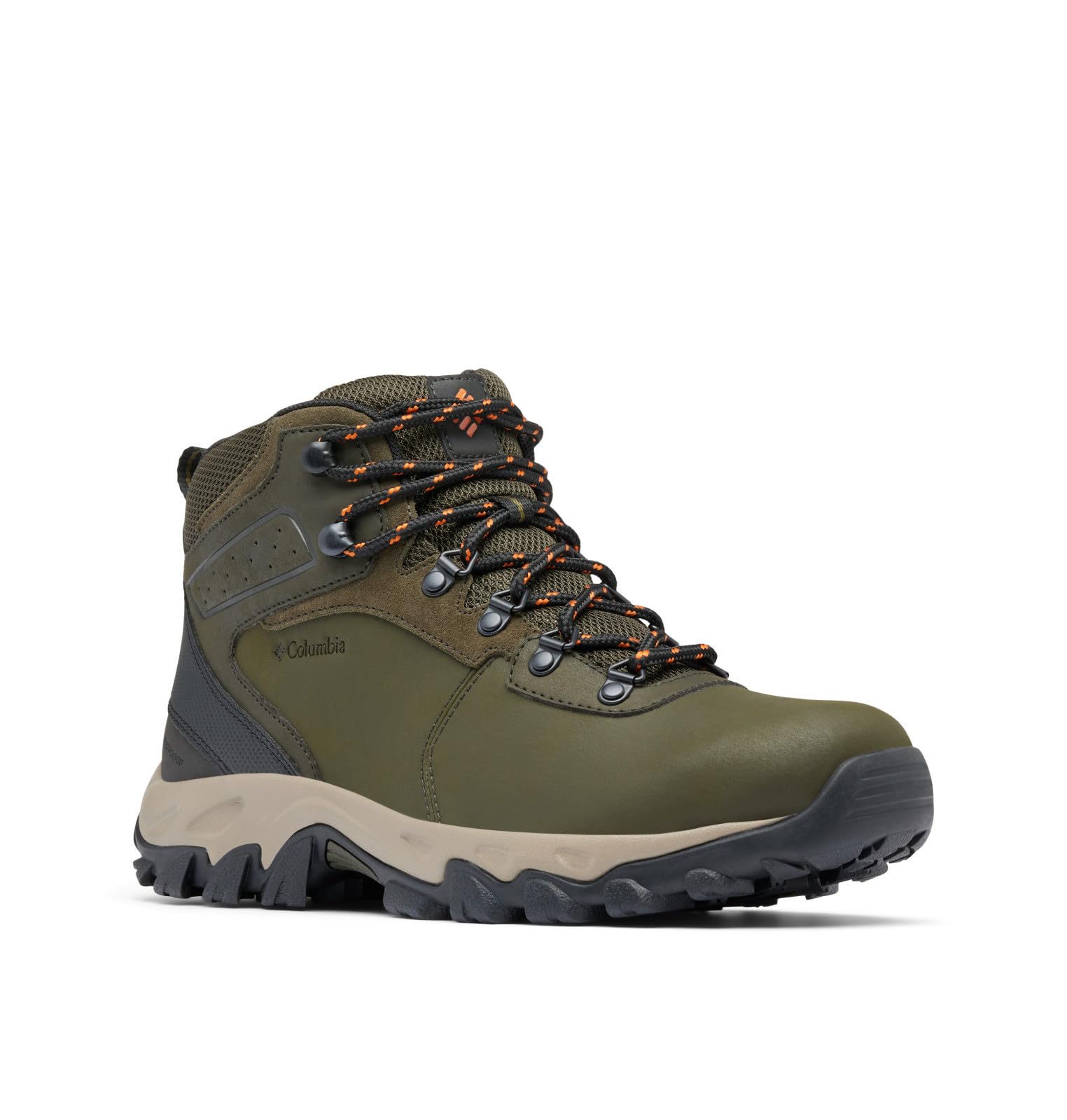 Hiking Shoe Columbia Men's Newton Ridge Plus II Waterproof Hiking Boots - All-Terrain Outdoor Boots In Kettle/Nori Color All Terrain Outdoor Footwear