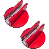 Teurroie Universal Magnetic Large Slotted Jack Pad Adapter -Aluminum Jack Puck Pinch Weld Frame Rail Adapter for Most Cars (1, Red)
