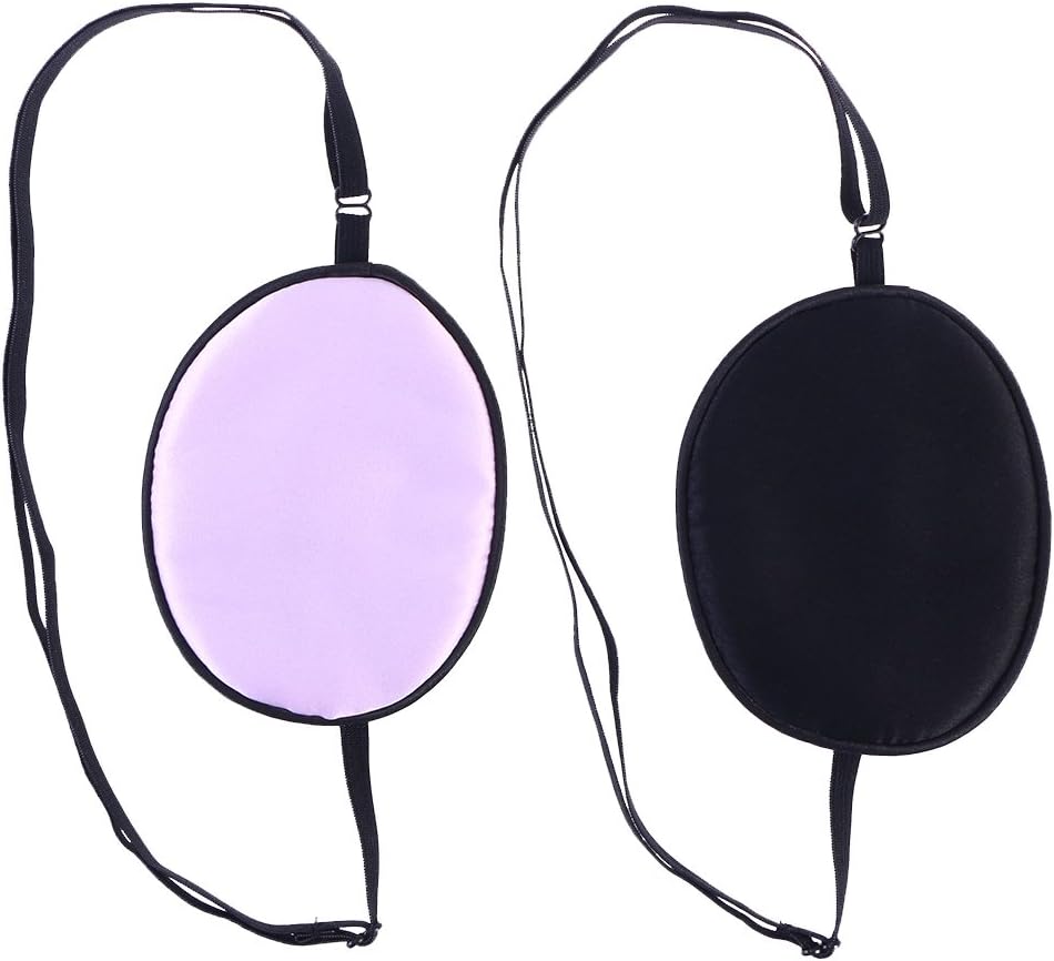 ROSENICE Eye Patch 2 Pieces Silk Elastic Eye Patches Lazy Eye Patches for Adults Lazy Eye Amblyopia Strabismus