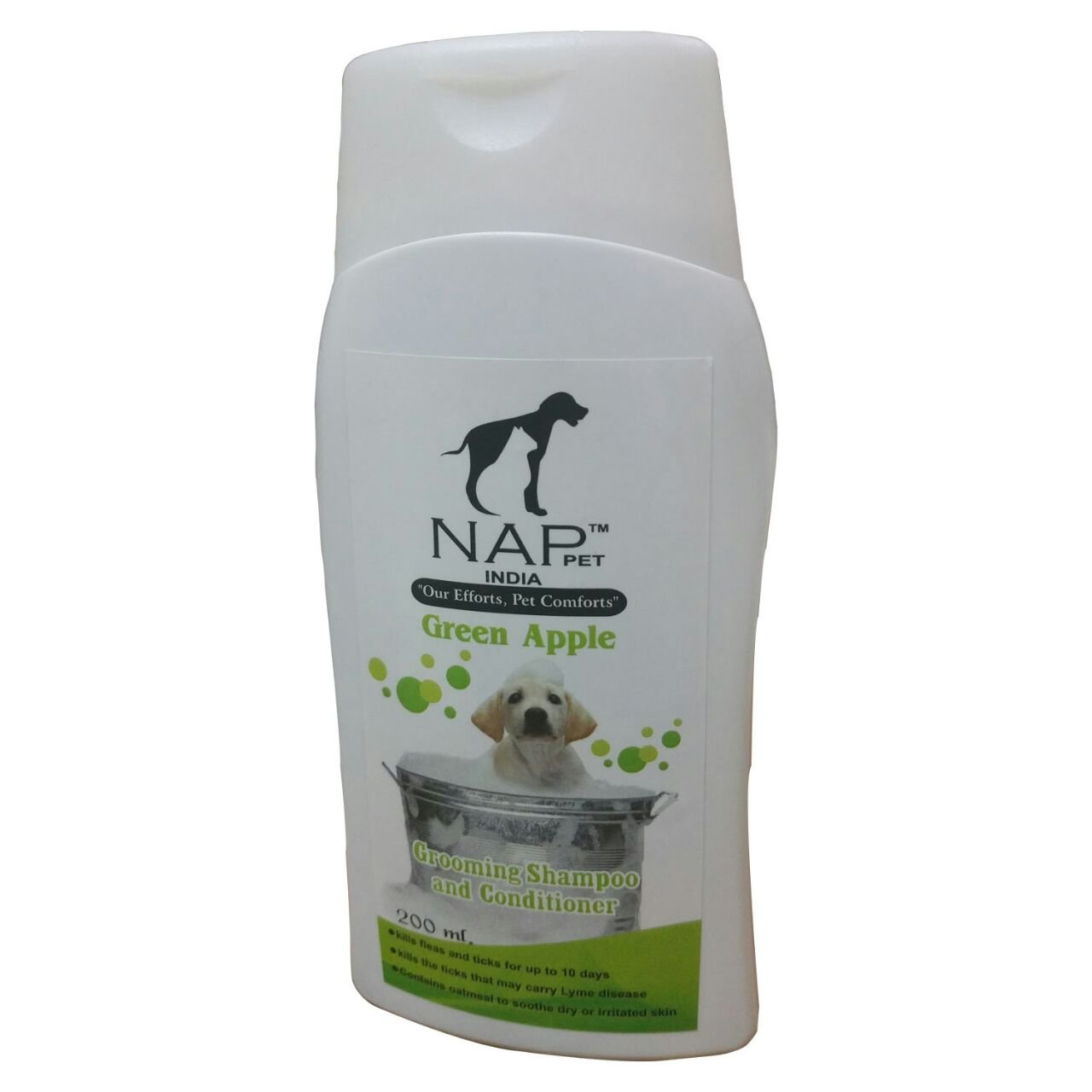 Nap Pet Grooming Dog Shampoo and conditioners Green Apple 200ml/pet