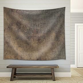 Rusty Iron Plate Textured - Fabric Wall Tapestry Home Decor - 51x60 inches