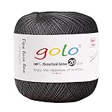 golo Crochet Thread Size 20 Crochet Yarn for Hand
