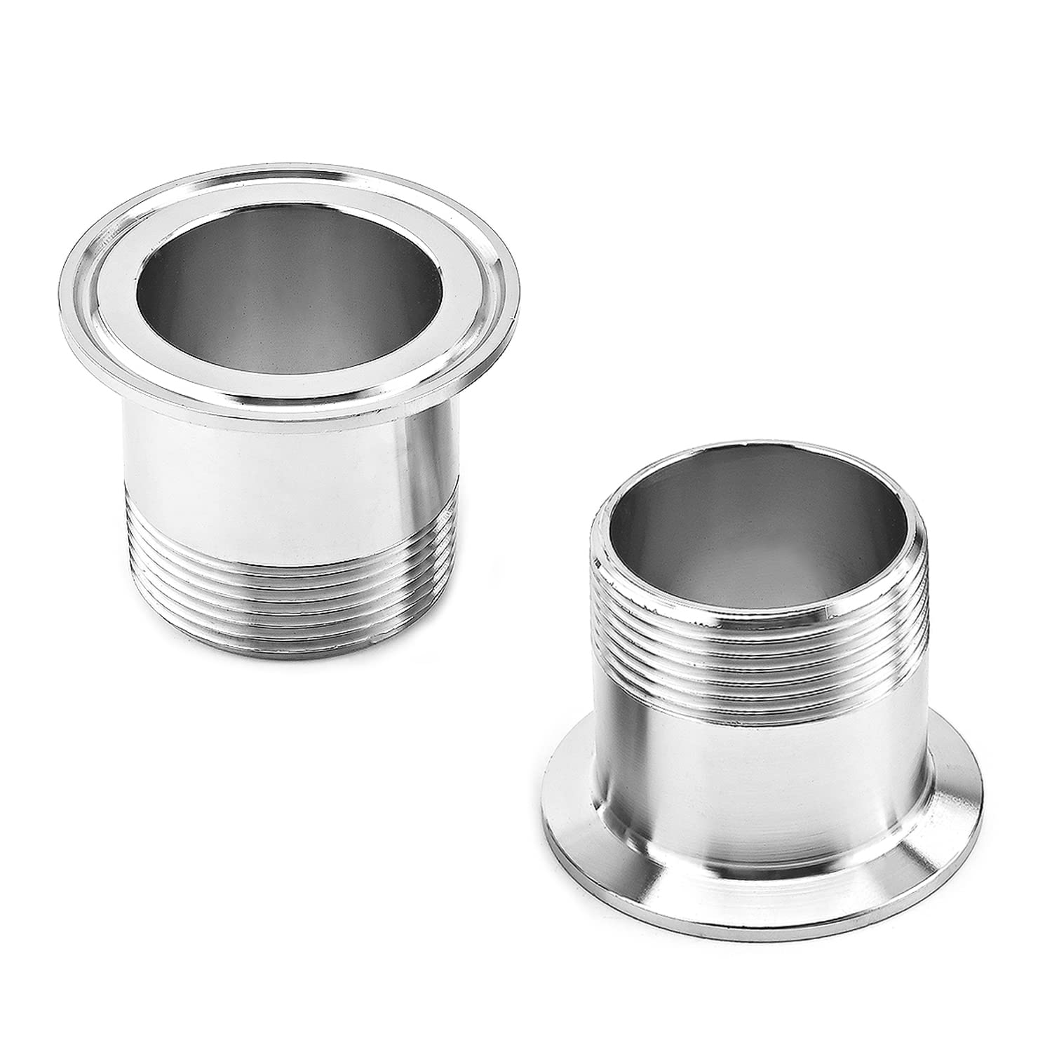 Othmro 2 Pcs 1 1/2NPT Male Threaded Pipe Fitting to CLAMP (OD 64mm Ferrule) — image 1