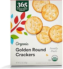 365 by Whole Foods Market, Organic Golden Round Crackers, 12 Ounce