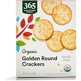 365 by Whole Foods Market, Organic Golden Round Crackers, 12 Ounce