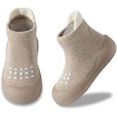 AniKigu Baby Sock Shoes Toddler Walking Shoes Infant Non-Slip Slippers with Soft Rubber Sole Baby Boys Girls Sneakers