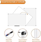 VIZ-PRO Whiteboard 110 x 75 cm 2 Pack with Frame and Pentray view 3