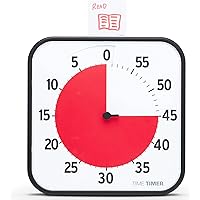 TIME TIMER 12 inch Visual Timer 60 Minute Kids Desk Countdown Clock with Dry Erase Activity Card, Also Magnetic for Kids Clas