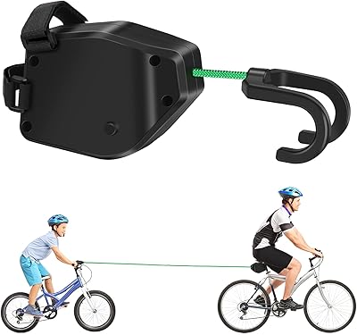 Fahrrad Abschleppseil Kinder mit Dreiecktasche,Elastisches 2.5M Fahrrad Traktionsseil,Eltern Kind Zugseil Abschleppseil Traktionsseil,Tragfähigkeit 500 lbs für Kinder MTB Bike