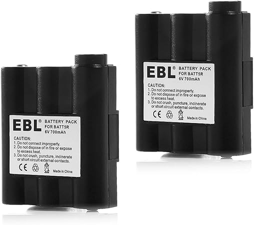 EBL Pack of 2 Midland AVP7 Replacement Rechargeable Battery Packs for