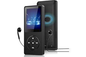 32GB MP3 Player with Bluetooth,1.8 inch Screen Portable Music Player with Speaker,MP3 Music Player with FM Radio, Voice Recor