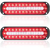 AT-HAIHAN Oval LEDs Combination Trailer Lights Kit, Pack of 2, 8 Inch | Tail Stop/Brake/Parking Lights(red), Reverse Back-up Light(White), DOT Compliant, Waterproof Surface Mount, Safety Lighting