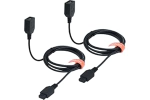 YEZriler 9 Pin Controller Extension Cable for Sega MD, Classic Retro Game Consoles AV 620, HD 621, HD 821, Wired Video Game C