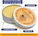 Rhoose Point Remedies Premium Beeswax Wood Polish 100ml UK Made view 4