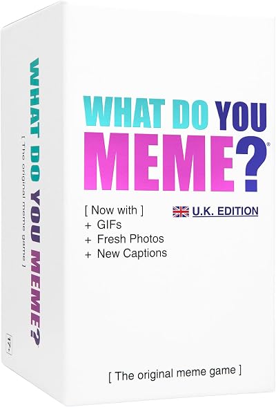WHAT DO YOU MEME? Core Game UK Edition with GIFs 450+ Cards
