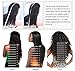 Fyonas Long Loose Wave Synthetic Lace Front Wigs Glueless Heat Resistant Wig for Women Natural Looking Right Side Parting Replacement Wig #1b Color