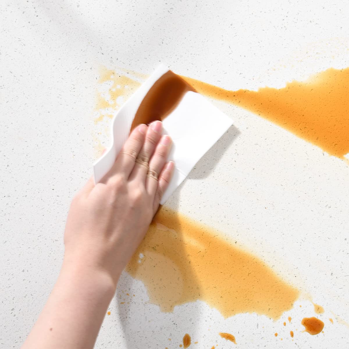 Magic Cleaning Sponge Eraser Sheets,Melamine Sponge Cleaner for Kitchen Bathroom Furniture,Ultra-Thin,Portable,Easy to Use,48 Cleaning Sponges Sheets Total, Pack of 3 (White)