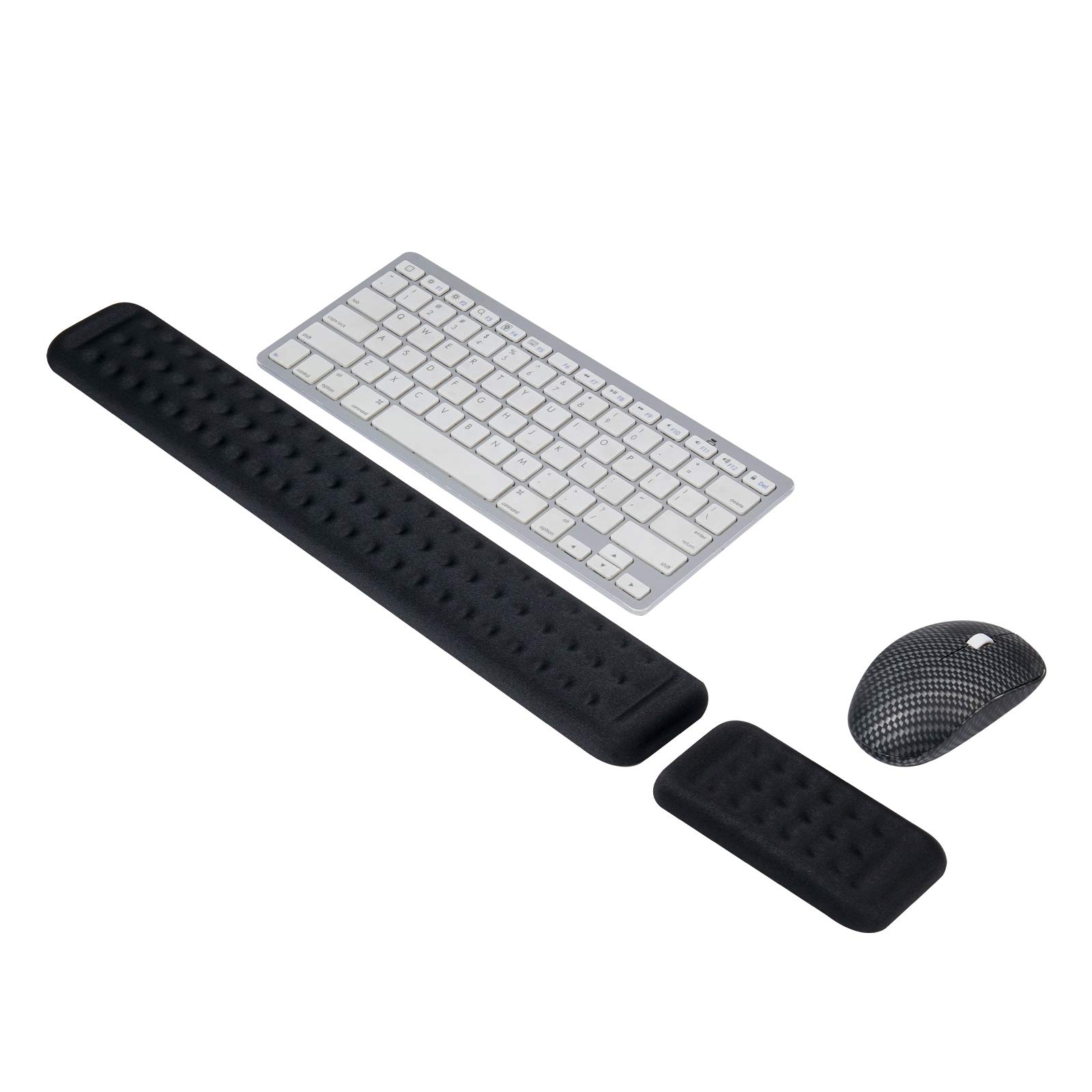 Yizhet Keyboard Wrist Rest, Keyboard Wrist Rest Pad and Mouse Wrist Rest Support Ergonomic Hand Rest for Keyboard and Mouse Anti-Slip Memory Foam Wrist Support Pad for Office Home Gaming
