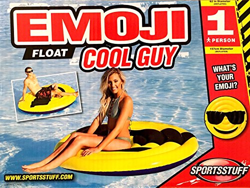 Emoji Swimming Pool Float Cool Guy