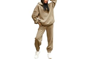 JMMSlmax 2 PC Sweatsuit Set Men Women Oversized Long Sleeve Hoodie Pullover Sweatshirt Sweatpants Tracksuit Jogger Sweatpants