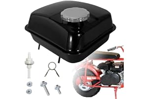 CHIKIA CT200U Gas Tank Fuel Tank Compatible with Coleman CT200U EX MiniBike BT200X Baja MB165 CT100U KT196 Go Kart GX160 GX200 Metal Gas Storage