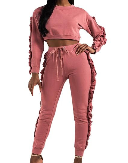 ruffle tracksuit womens